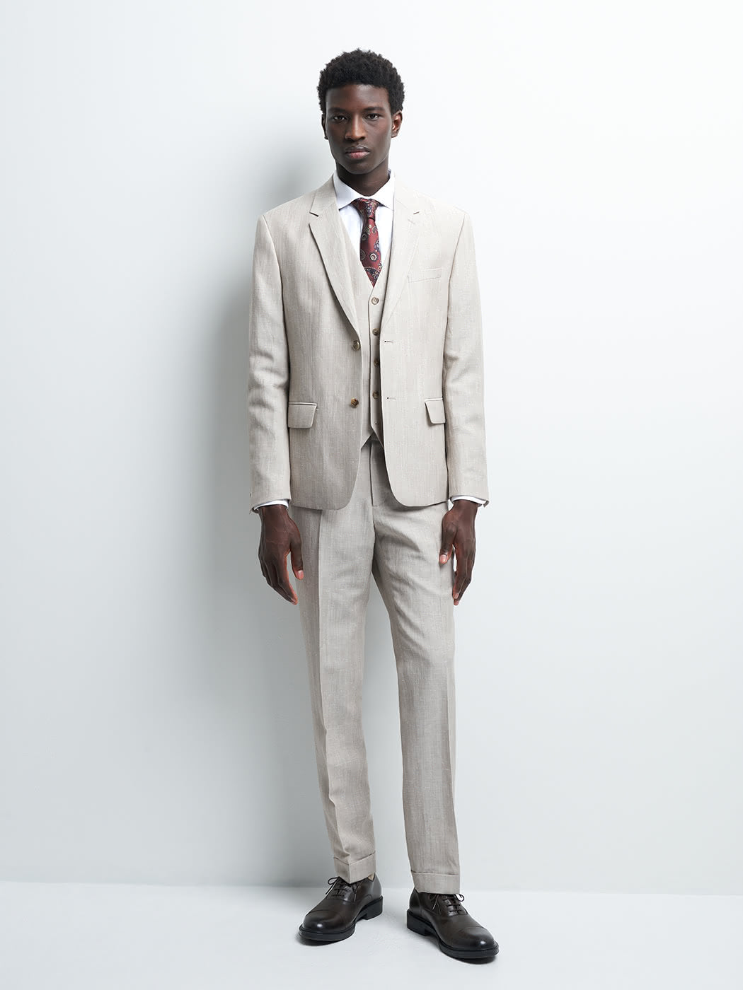 Pantalon coordonnable slim à motif - DEVRED 1902
