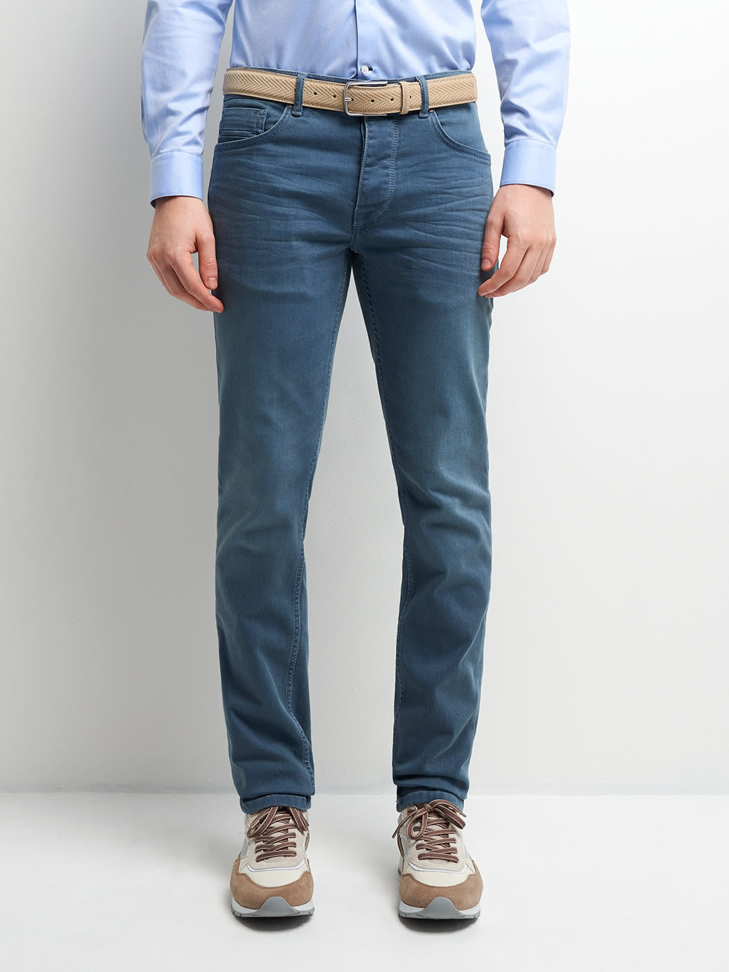 Jean couleur slim stretch délavé - DEVRED 1902