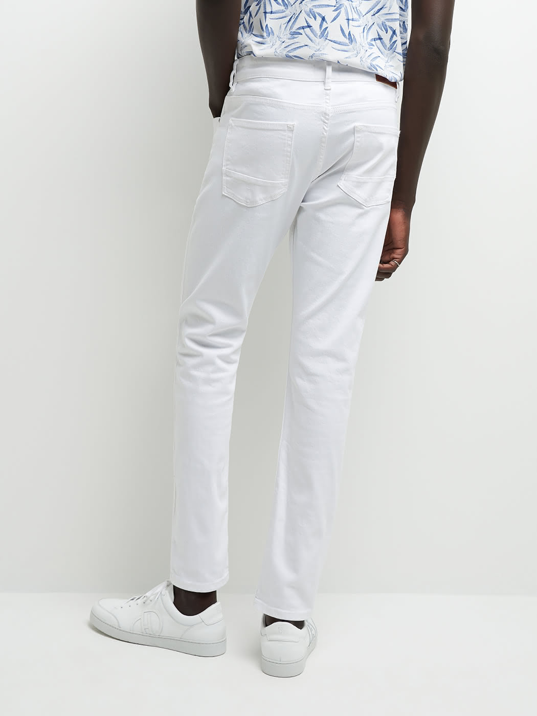 Jean couleur slim en coton élasthane uni - DEVRED 1902