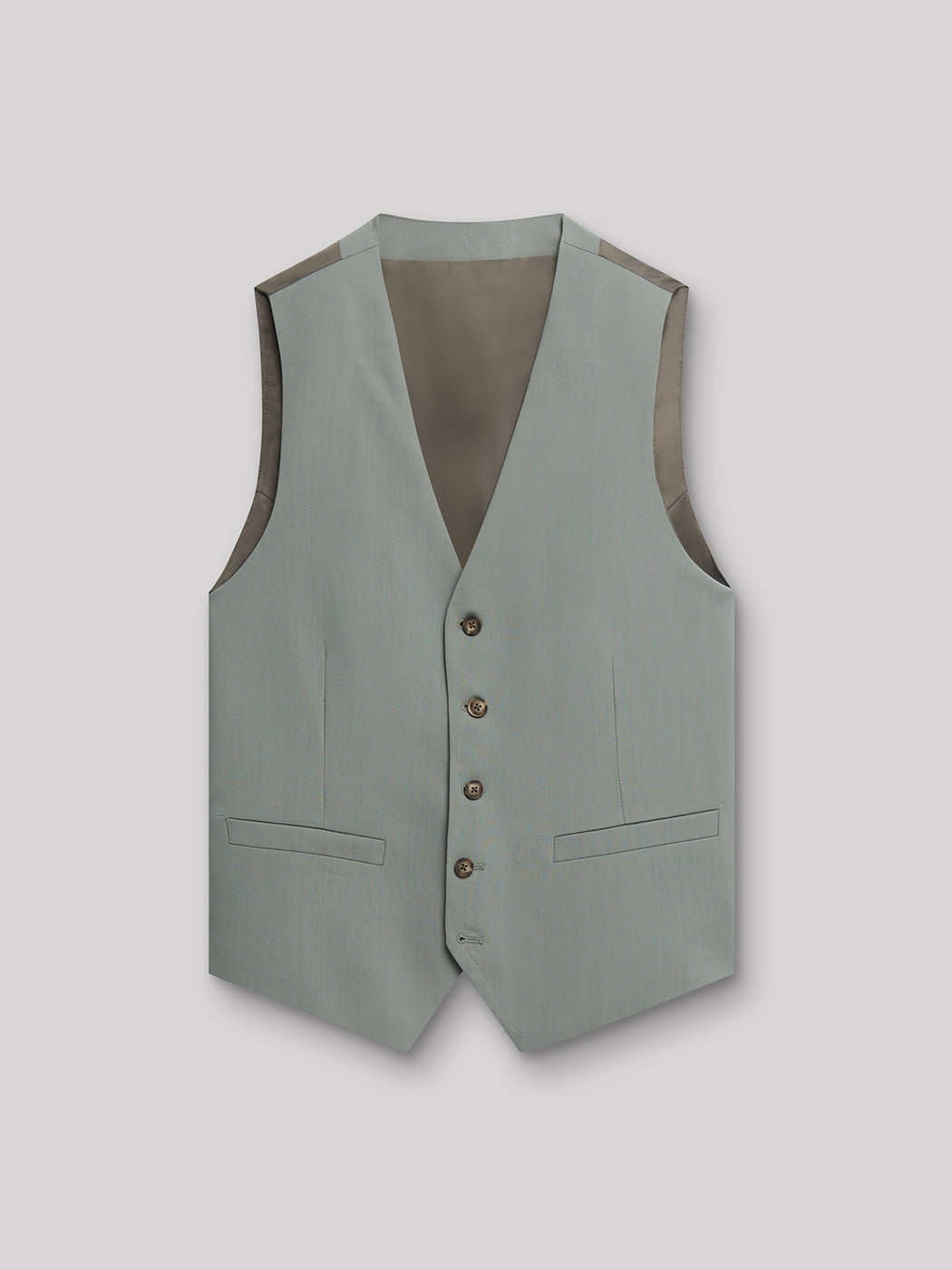 Gilet coordonnable en laine uni - DEVRED 1902