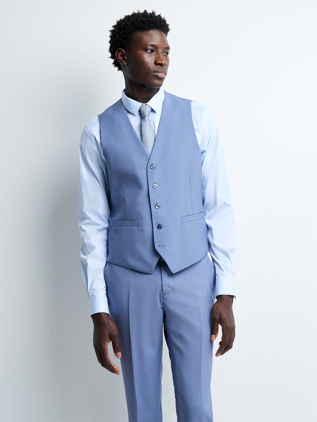 Gilet coordonnable en laine uni - DEVRED 1902
