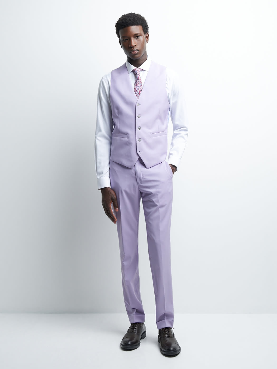 Gilet coordonnable en laine uni - DEVRED 1902
