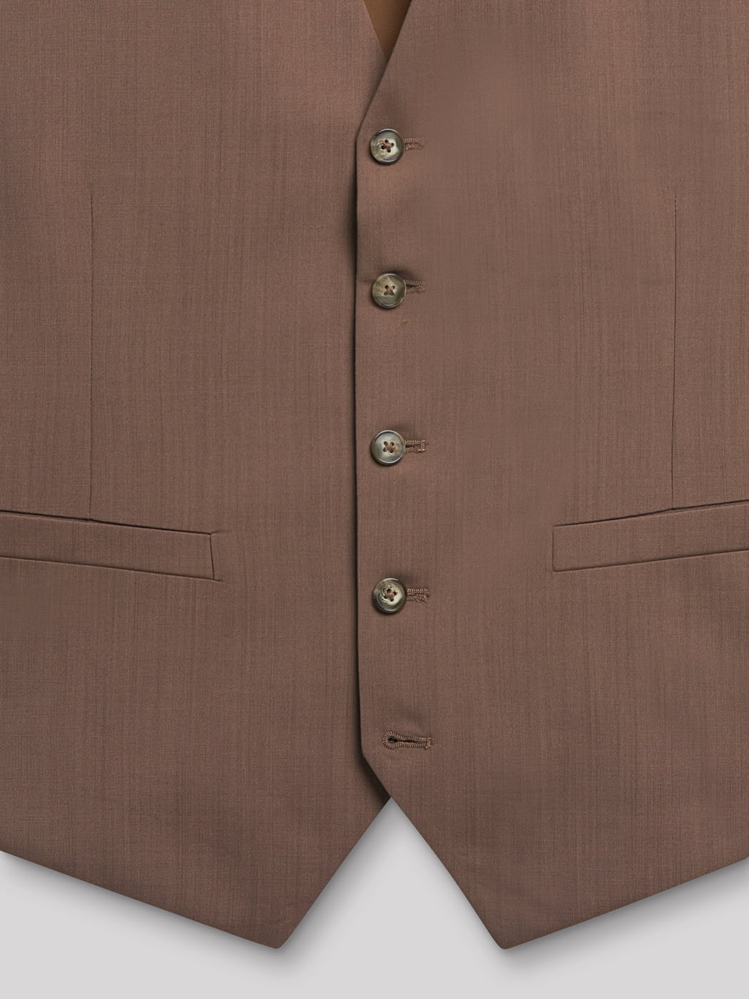 Gilet coordonnable en laine uni - DEVRED 1902