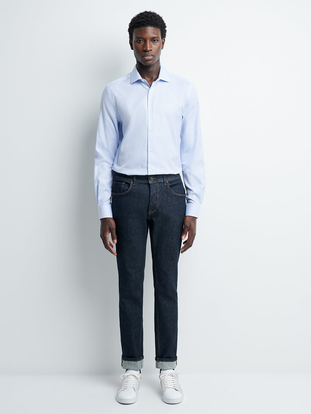 Chemise slim unie Induo - DEVRED 1902