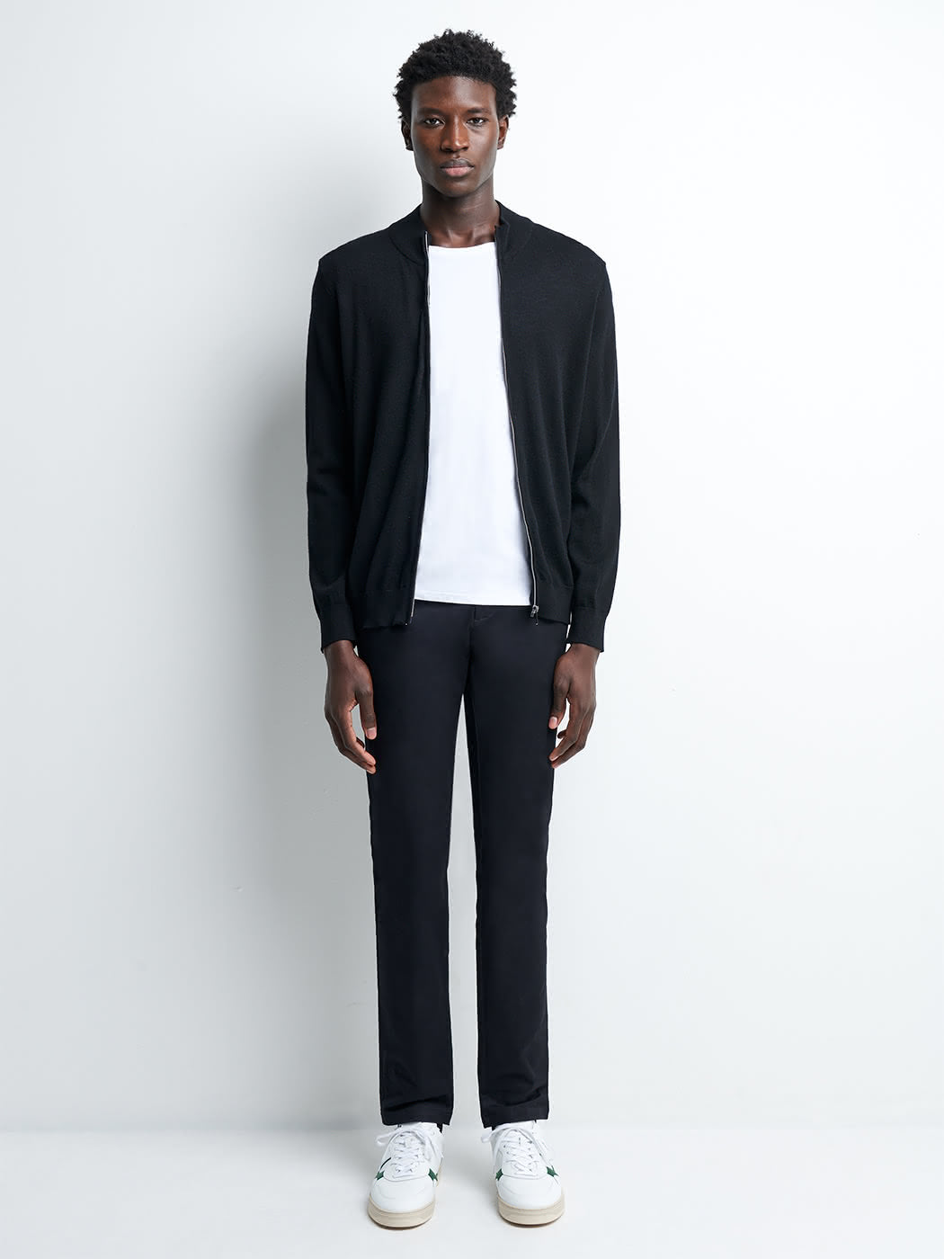 Cardigan zippé en laine mérinos - DEVRED 1902