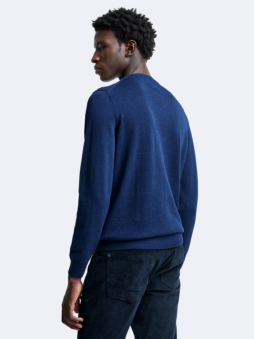 Pull col V en coton bio - DEVRED 1902