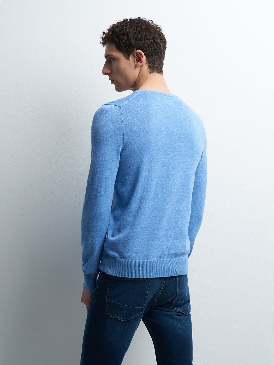Pull col V en coton - DEVRED 1902