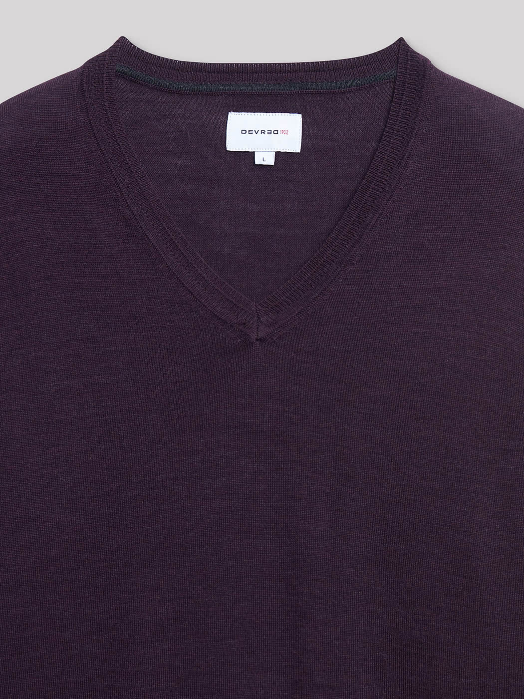 Pull col V en Laine Mérinos - DEVRED 1902