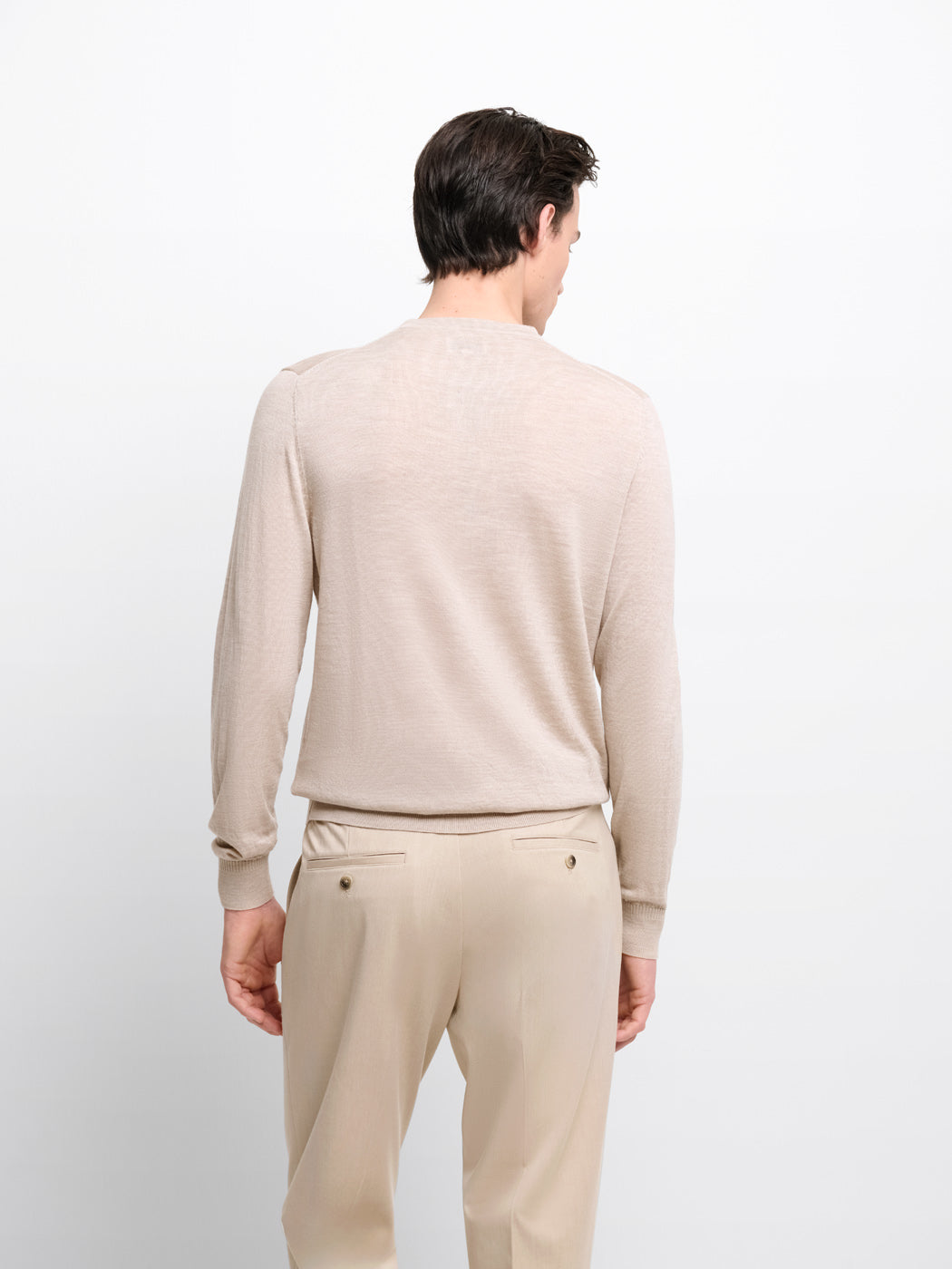 Pull col rond en laine Mérinos - DEVRED 1902
