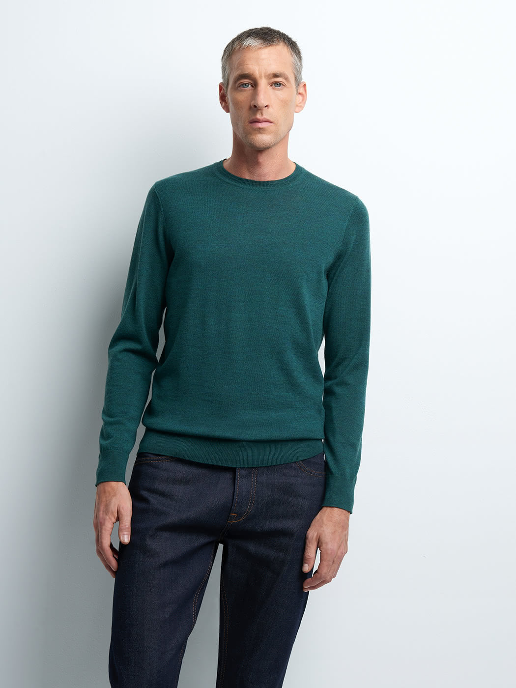 Pull col rond en Laine Mérinos - DEVRED 1902