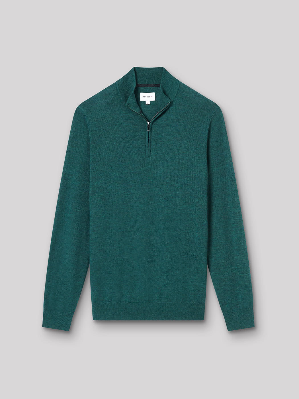 Pull col montant zippé en laine mérinos - DEVRED 1902