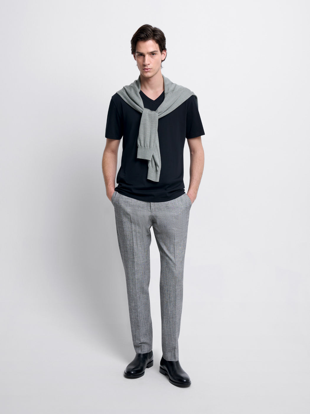 T-shirt col V en coton Supima® - DEVRED 1902