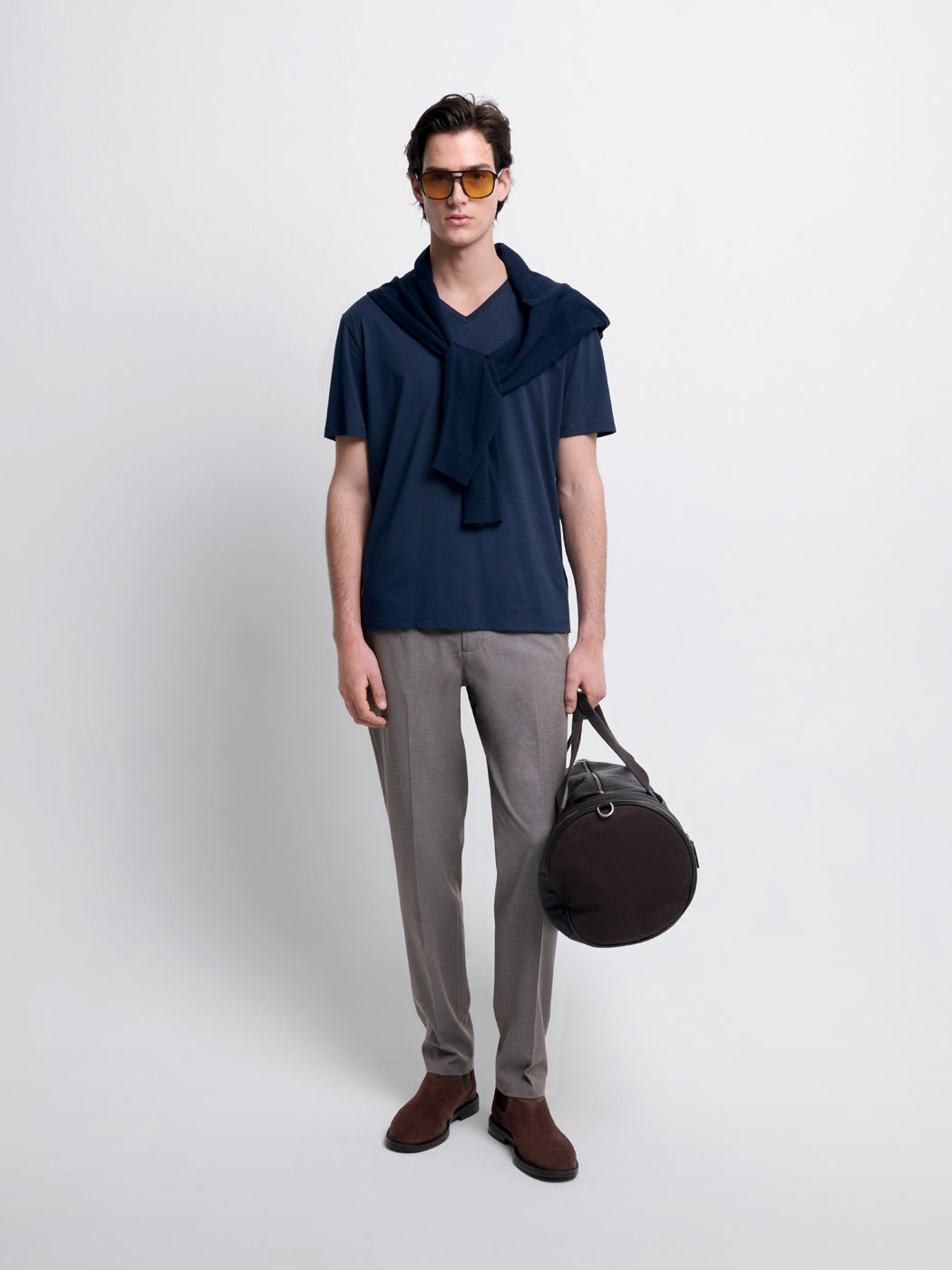 T-shirt col V en coton Supima® - DEVRED 1902