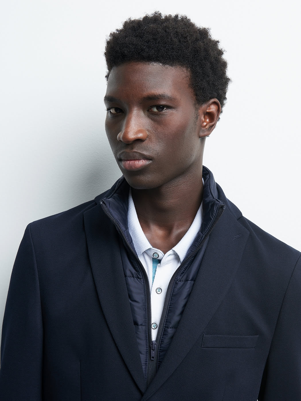 Veste à parementure slim uni - DEVRED 1902