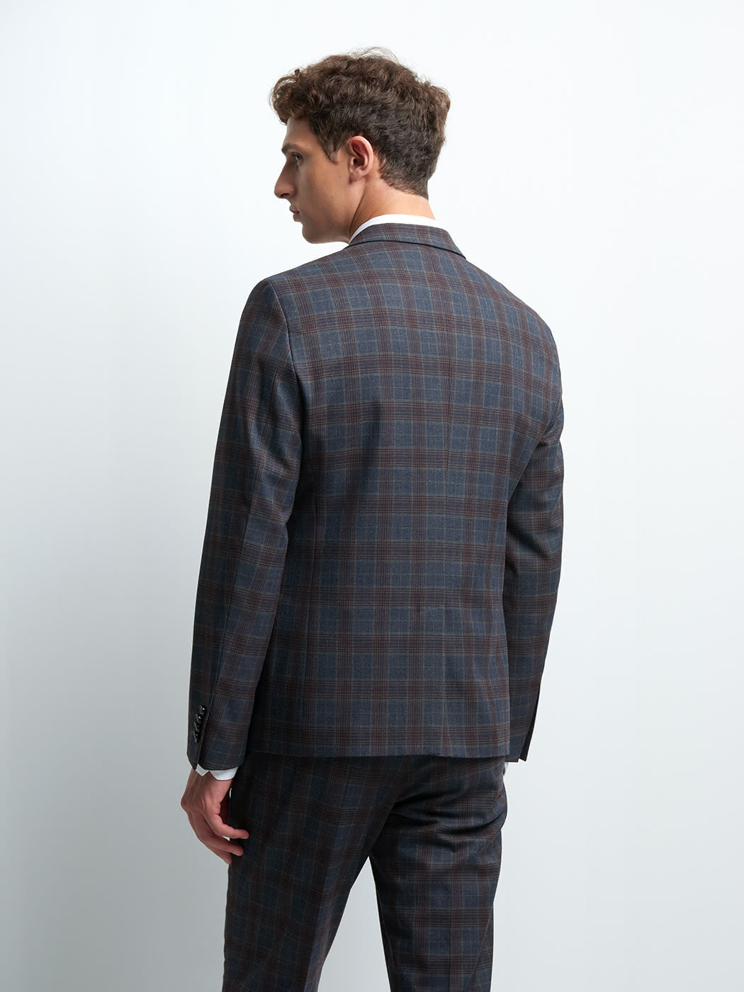 Veste coordonnable extra-slim à carreaux - DEVRED 1902