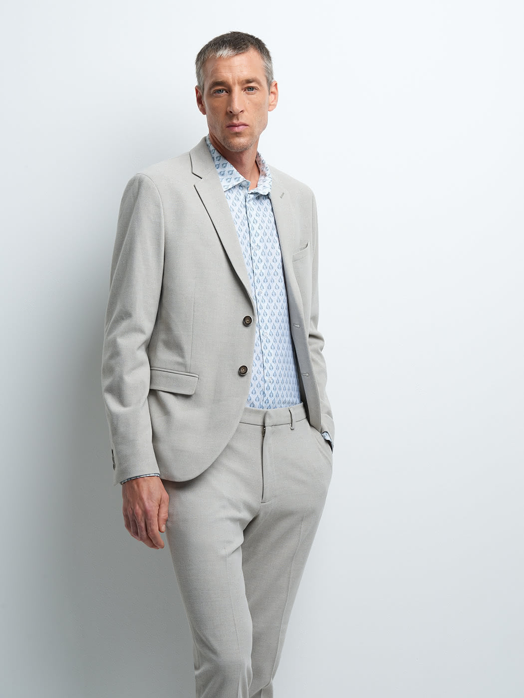 Veste coordonnable extra slim faux uni - DEVRED 1902