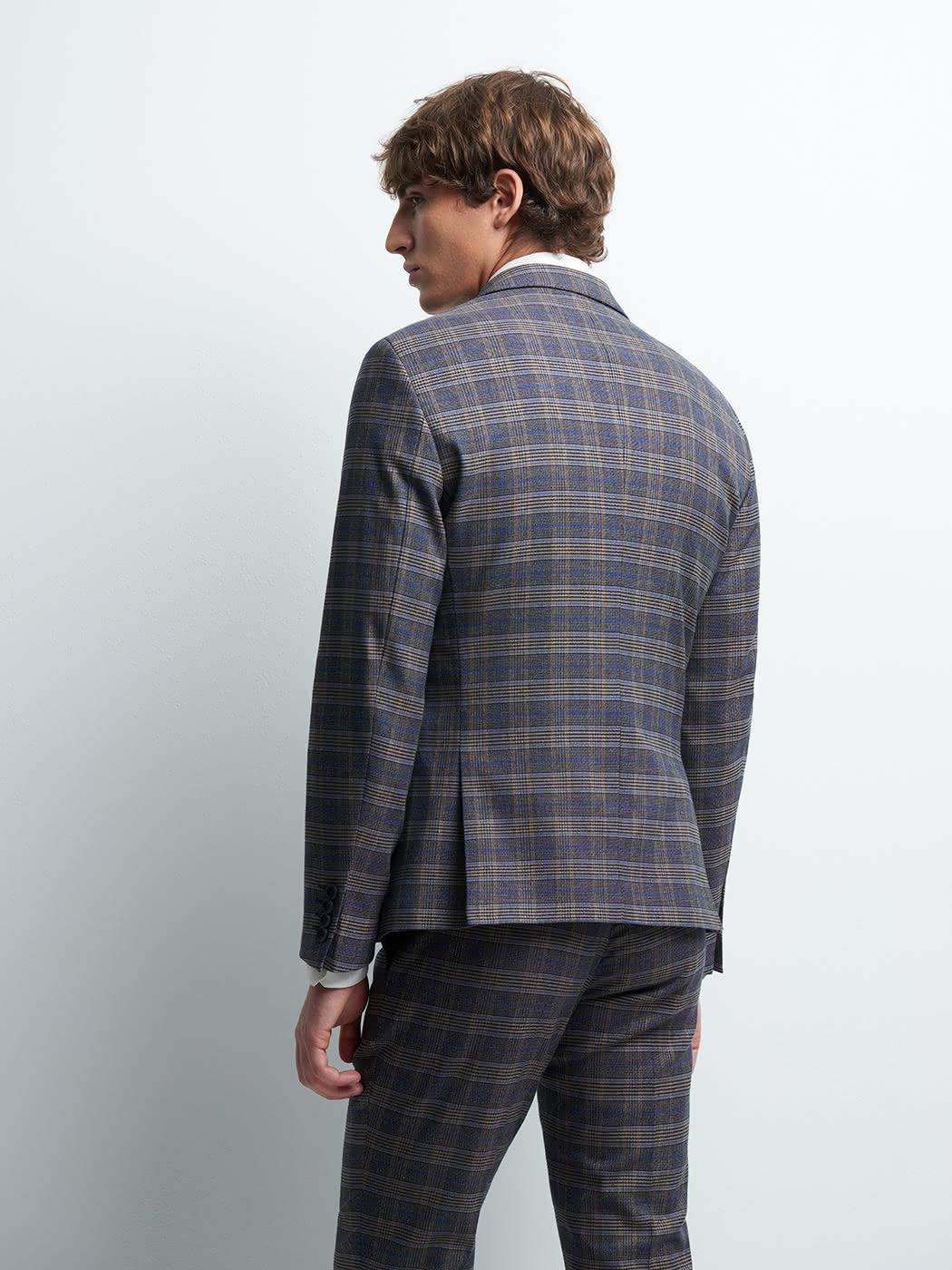 Veste coordonnable extraslim à carreaux - DEVRED 1902
