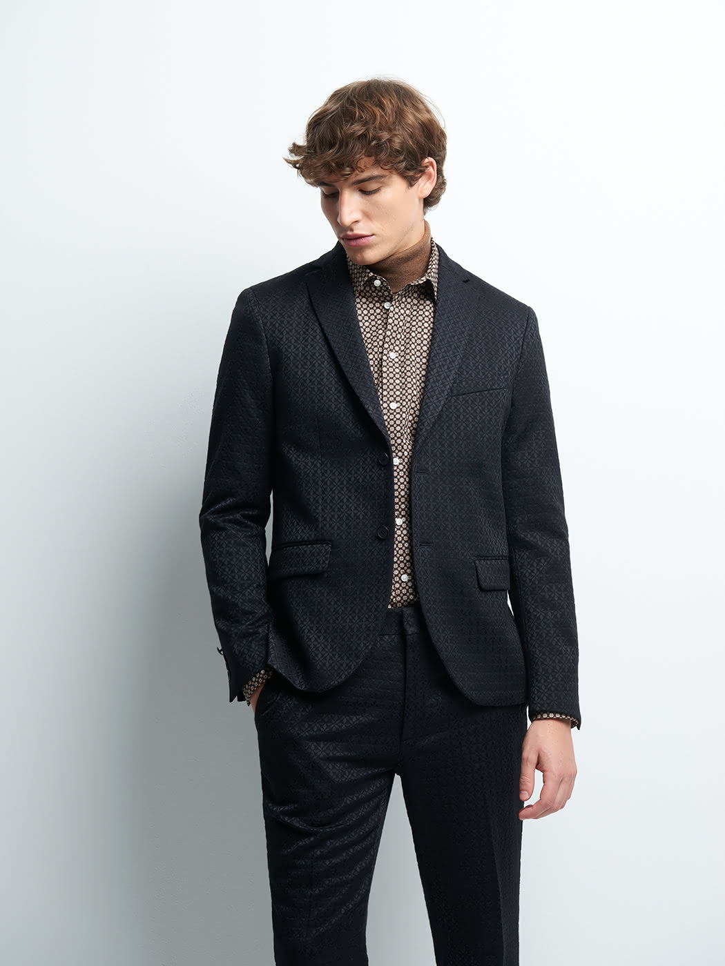 Veste coordonnable slim stretch faux uni - DEVRED 1902