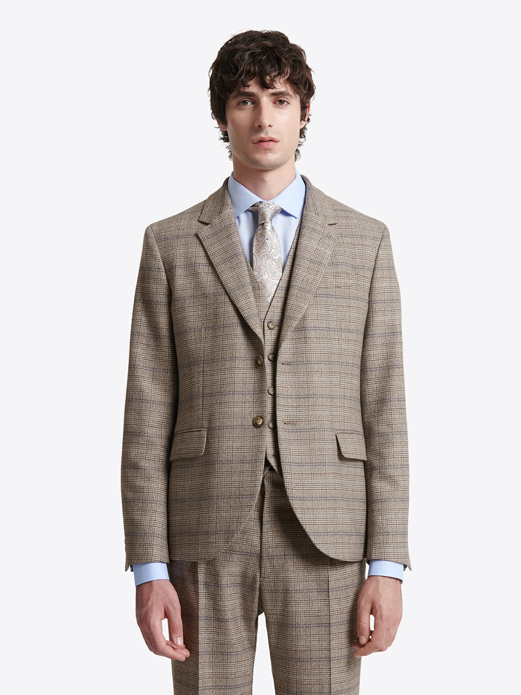Veste de costume slim stretch à carreaux - DEVRED 1902