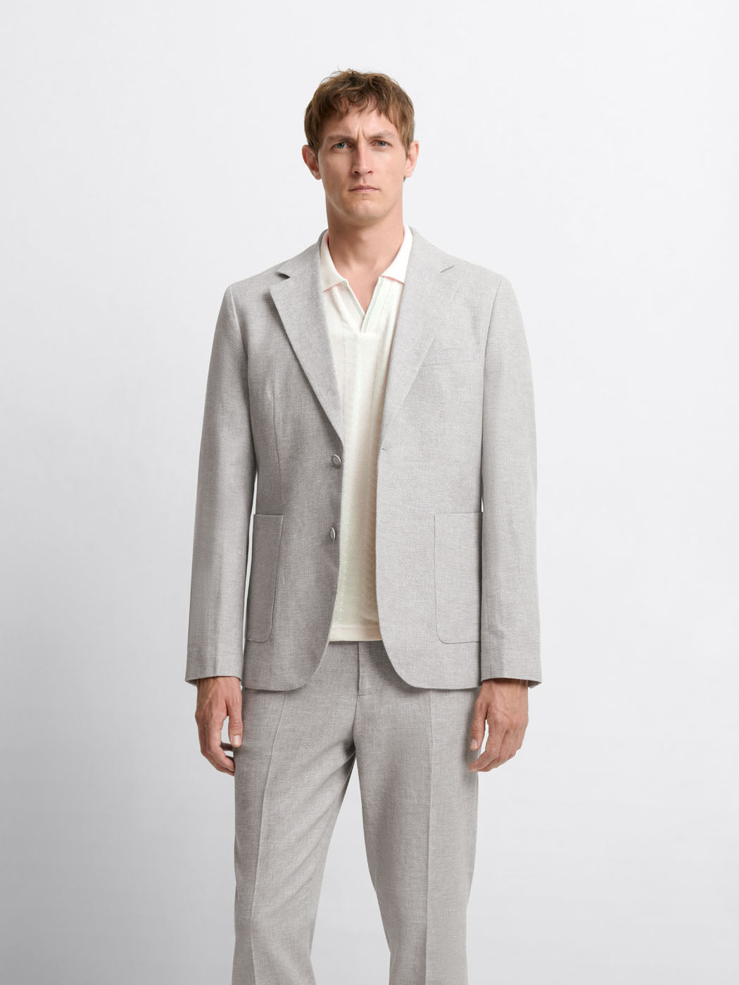 Veste de costume slim en coton lin - DEVRED 1902