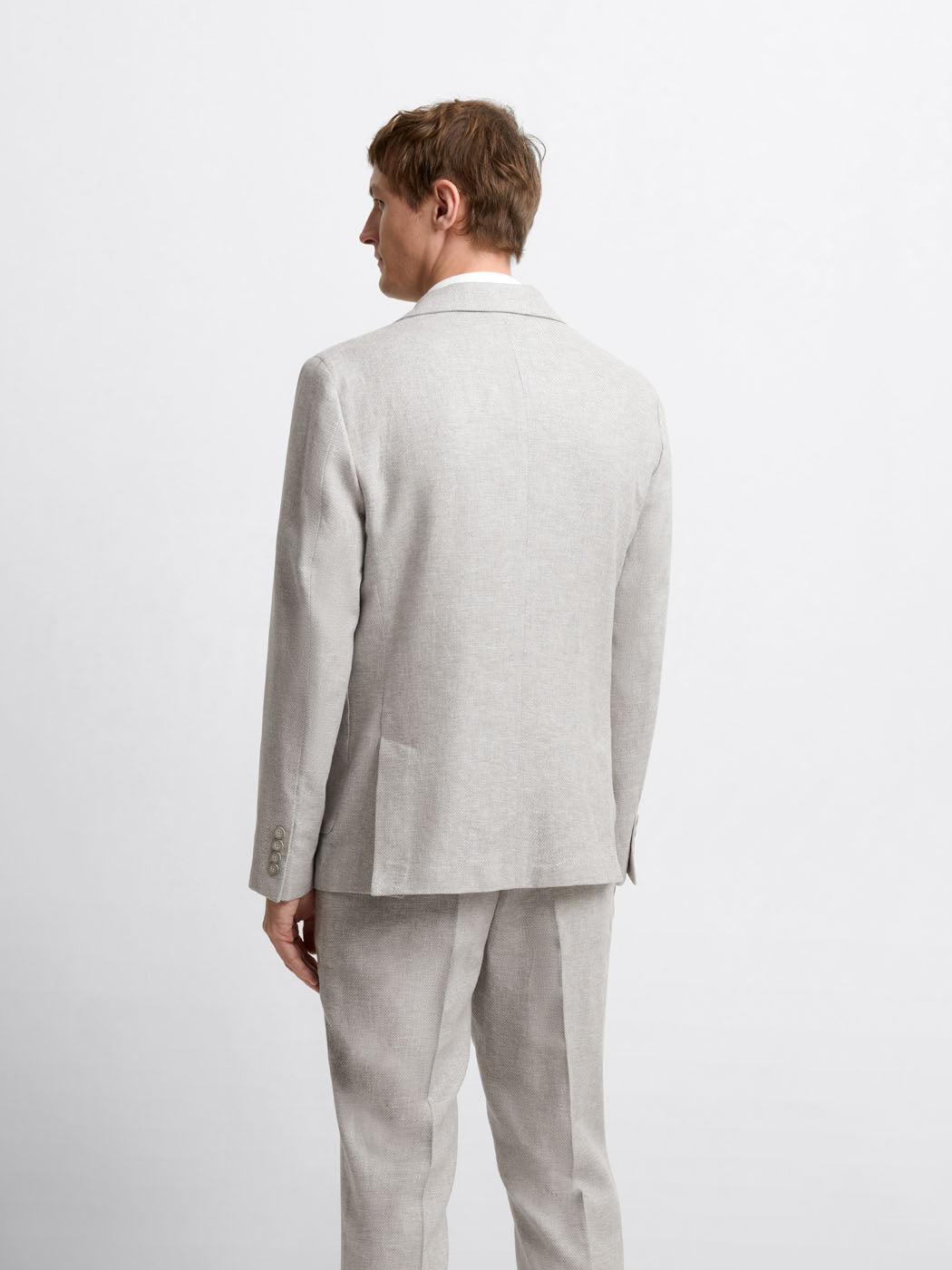 Veste de costume slim en coton lin - DEVRED 1902