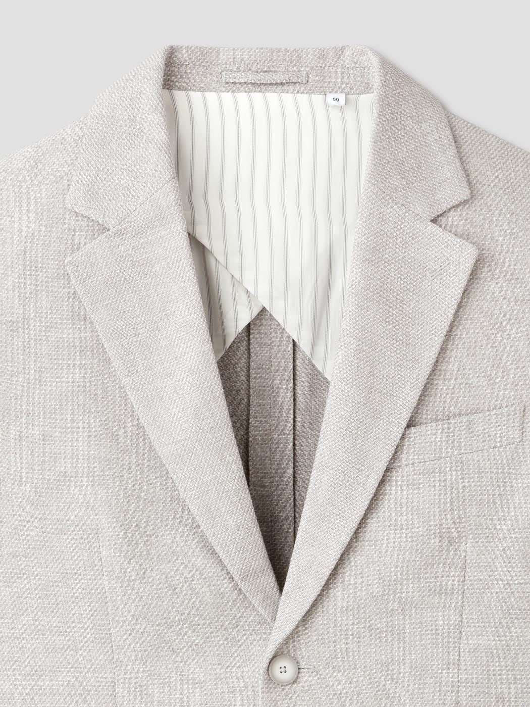 Veste de costume slim en coton lin - DEVRED 1902