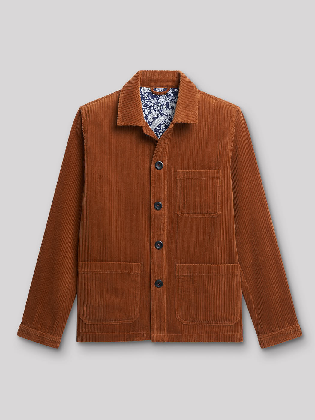 Veste casual en velours col chemise - DEVRED 1902