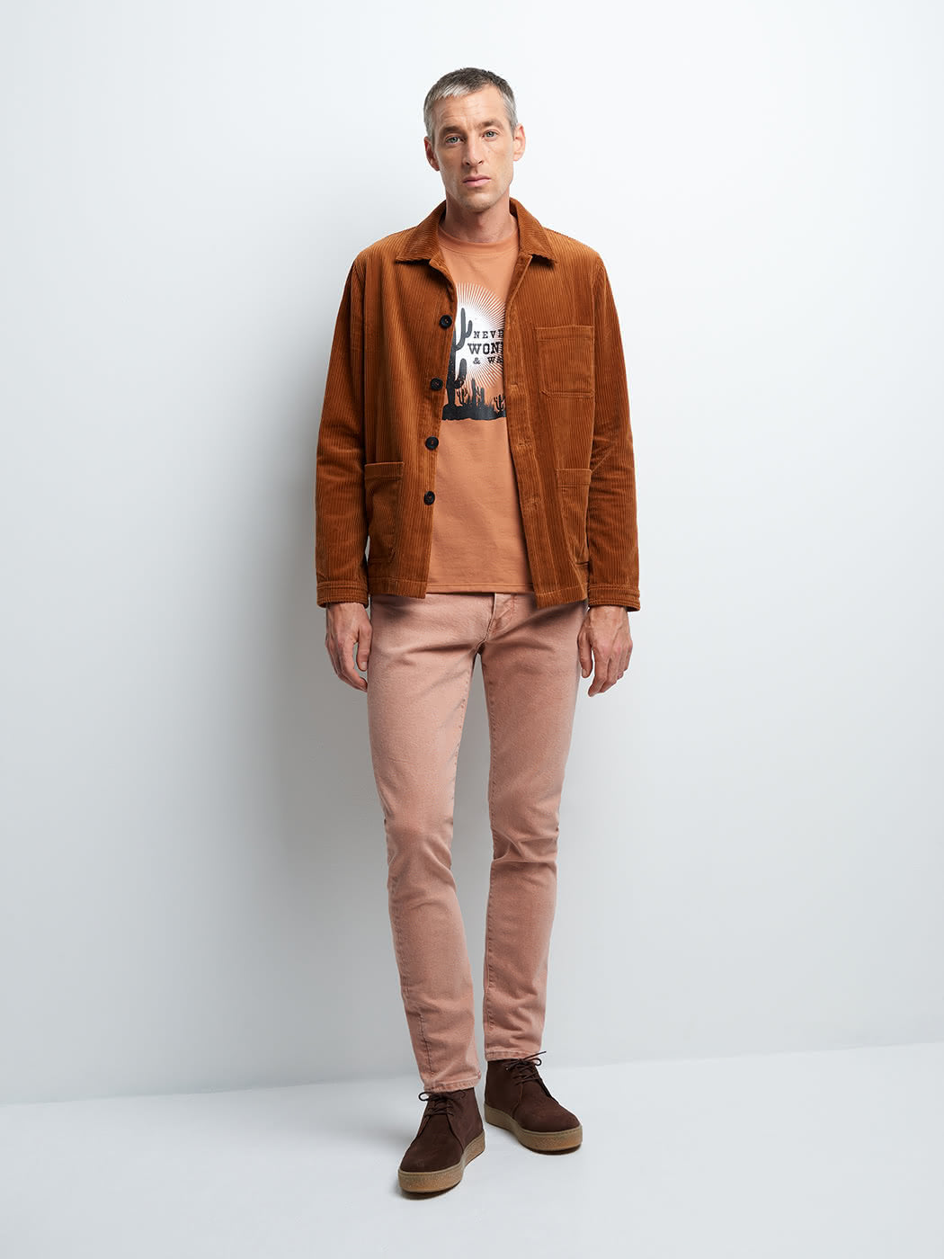 Veste casual en velours col chemise - DEVRED 1902