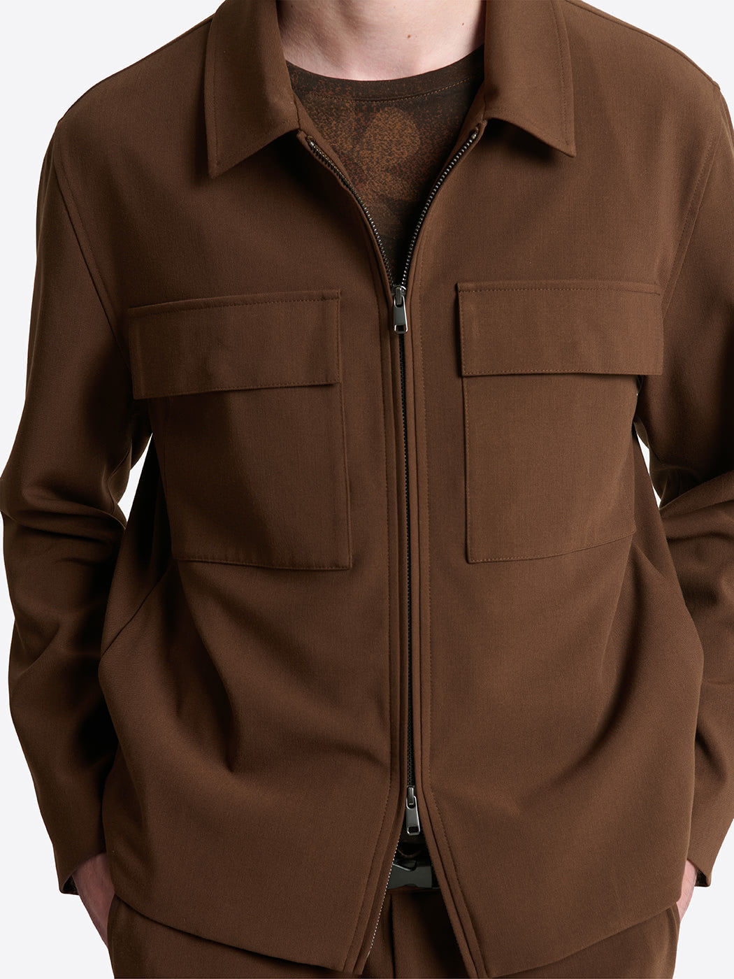 Veste casual à col chemise en viscose - DEVRED 1902