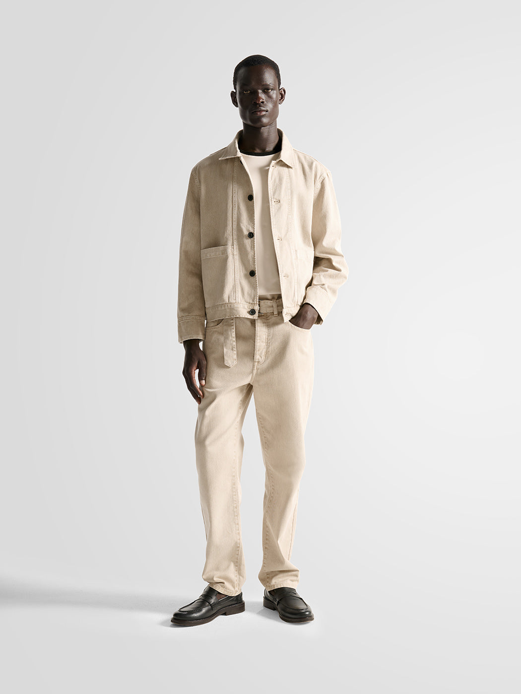 Veste col chemise en twill - L'atelier - DEVRED 1902
