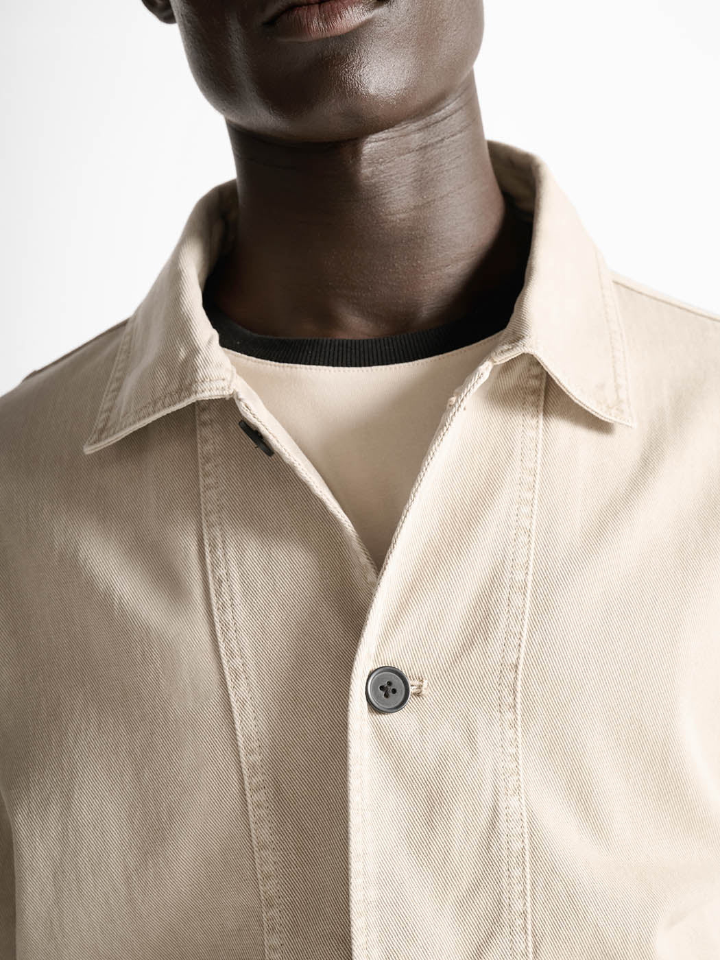 Veste col chemise en twill - L'atelier - DEVRED 1902