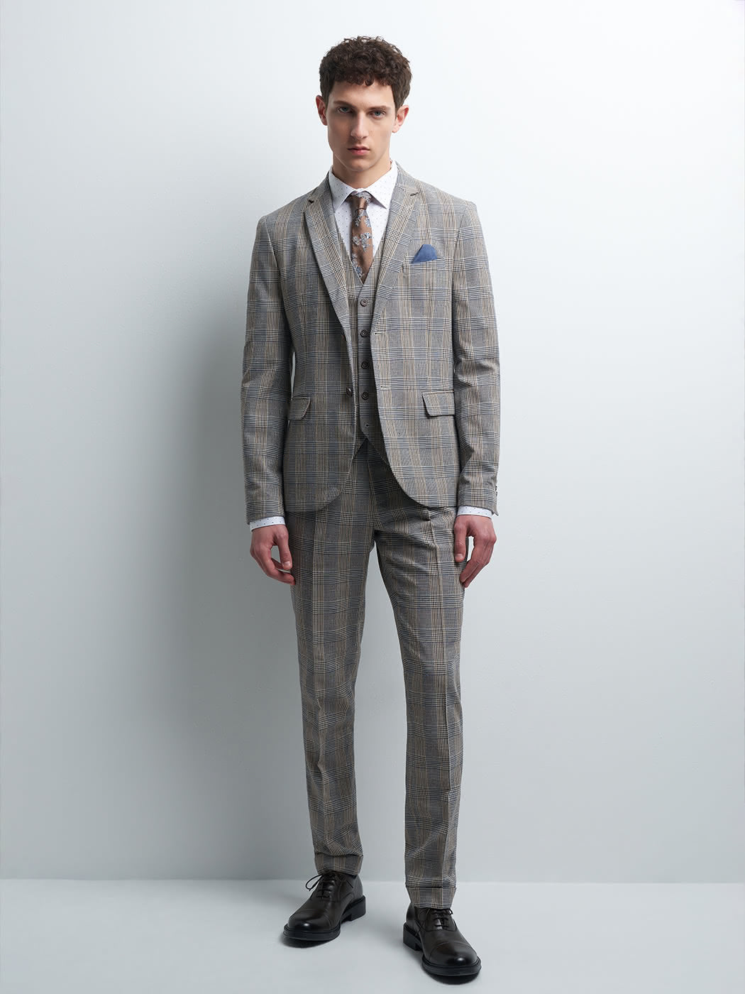 Pantalon coordonnable slim à carreaux - DEVRED 1902