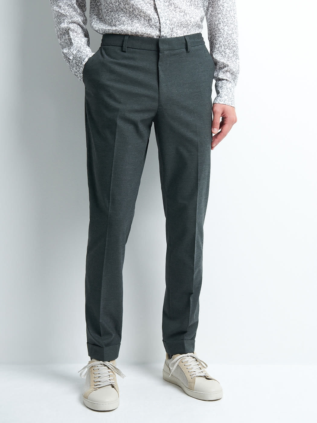 Pantalon coordonnable slim faux uni - DEVRED 1902