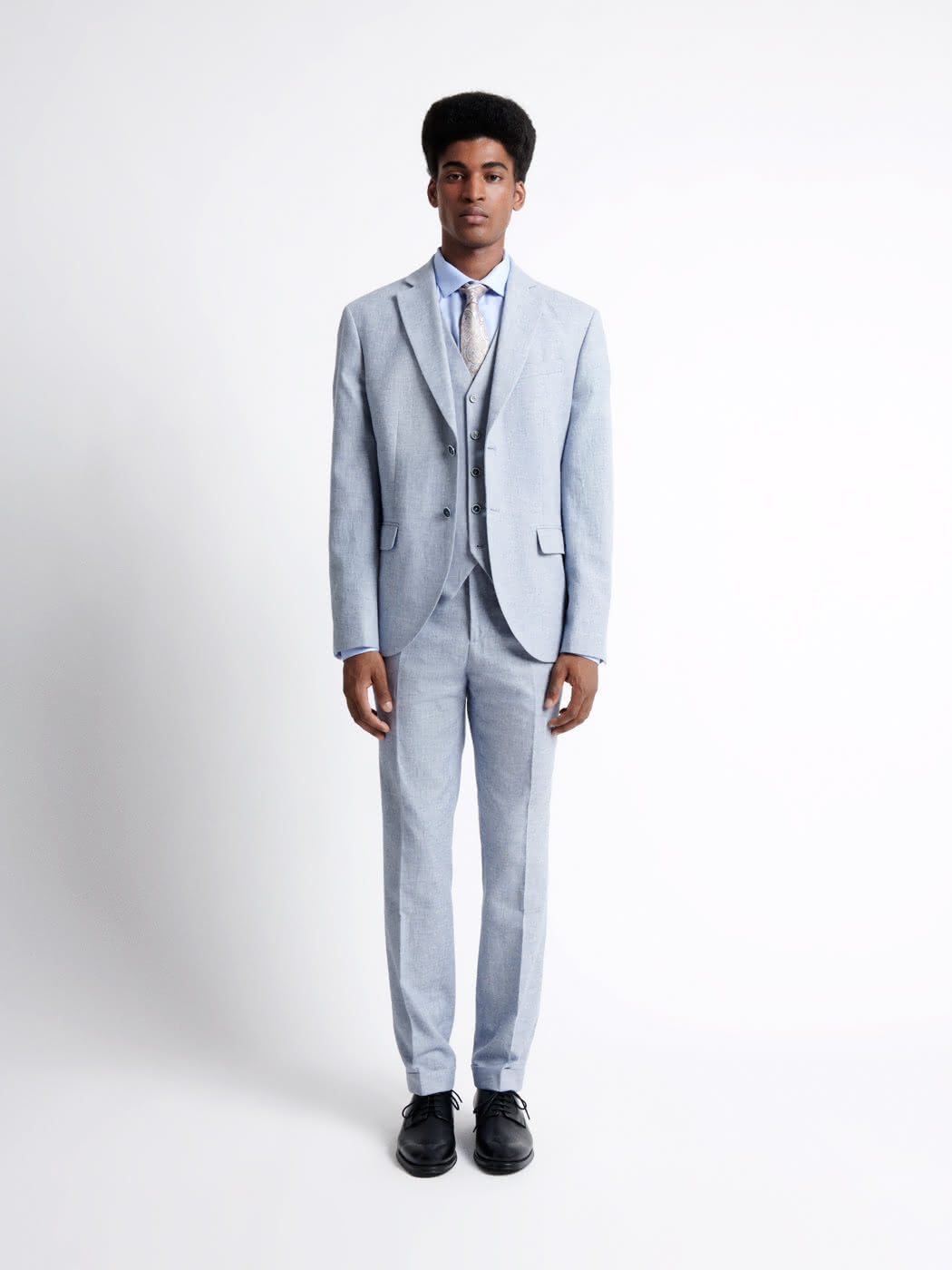 Pantalon de costume 100% coton lin - DEVRED 1902