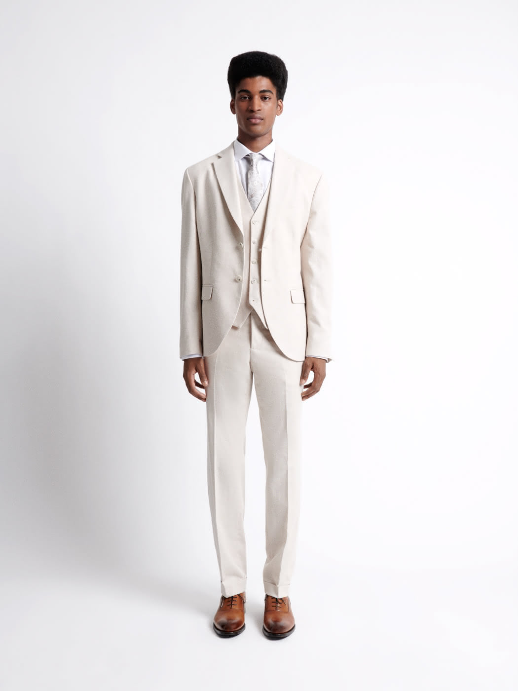 Pantalon de costume 100% coton lin - DEVRED 1902