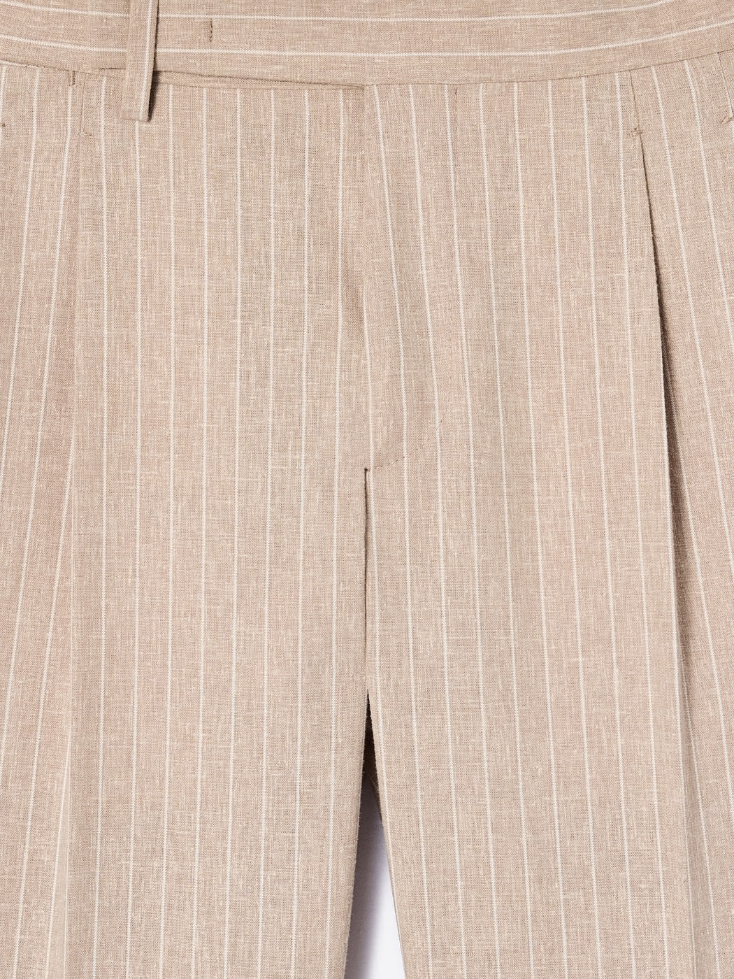 Pantalon de costume slim coton lin rayé - DEVRED 1902