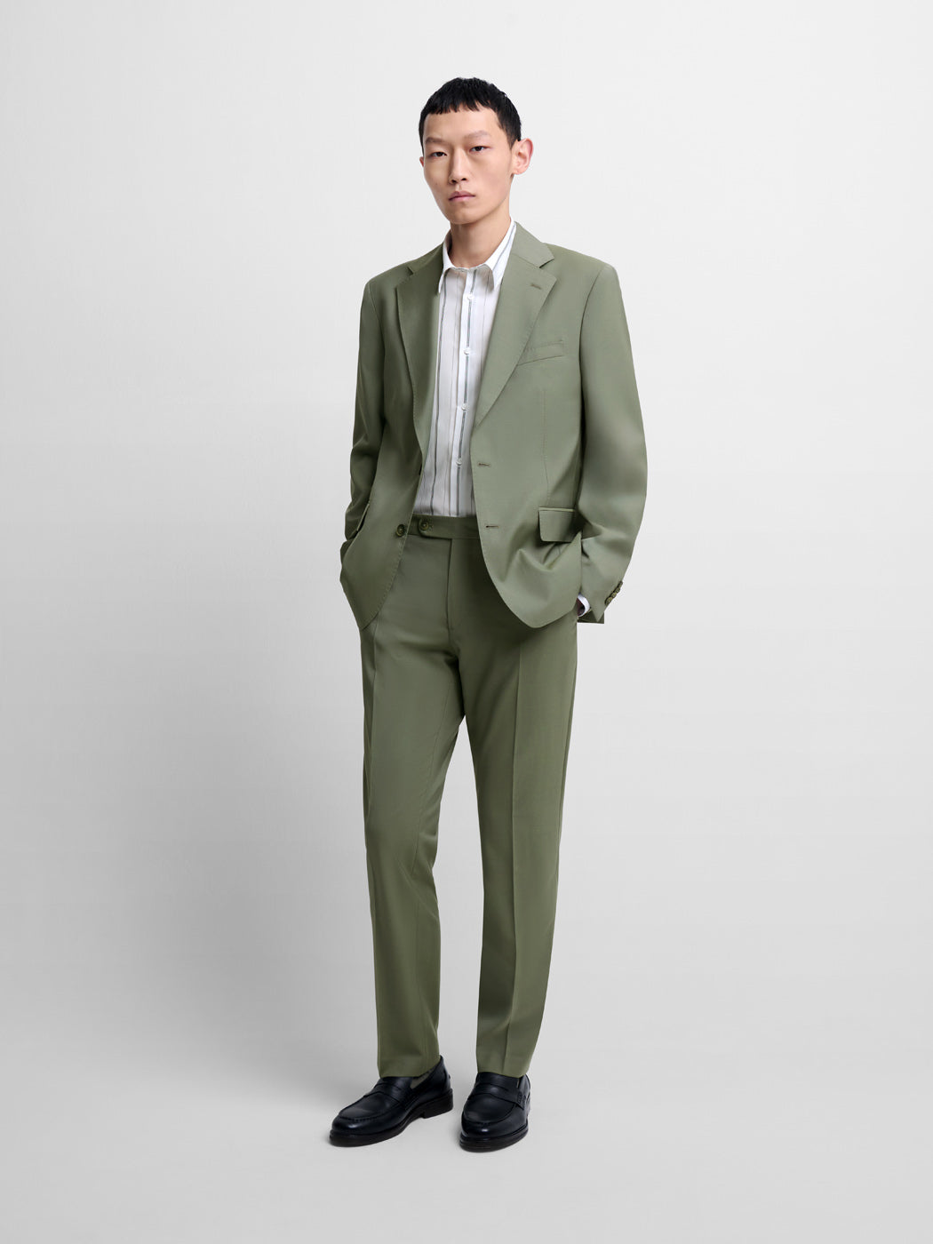 Pantalon de costume slim en laine - DEVRED 1902