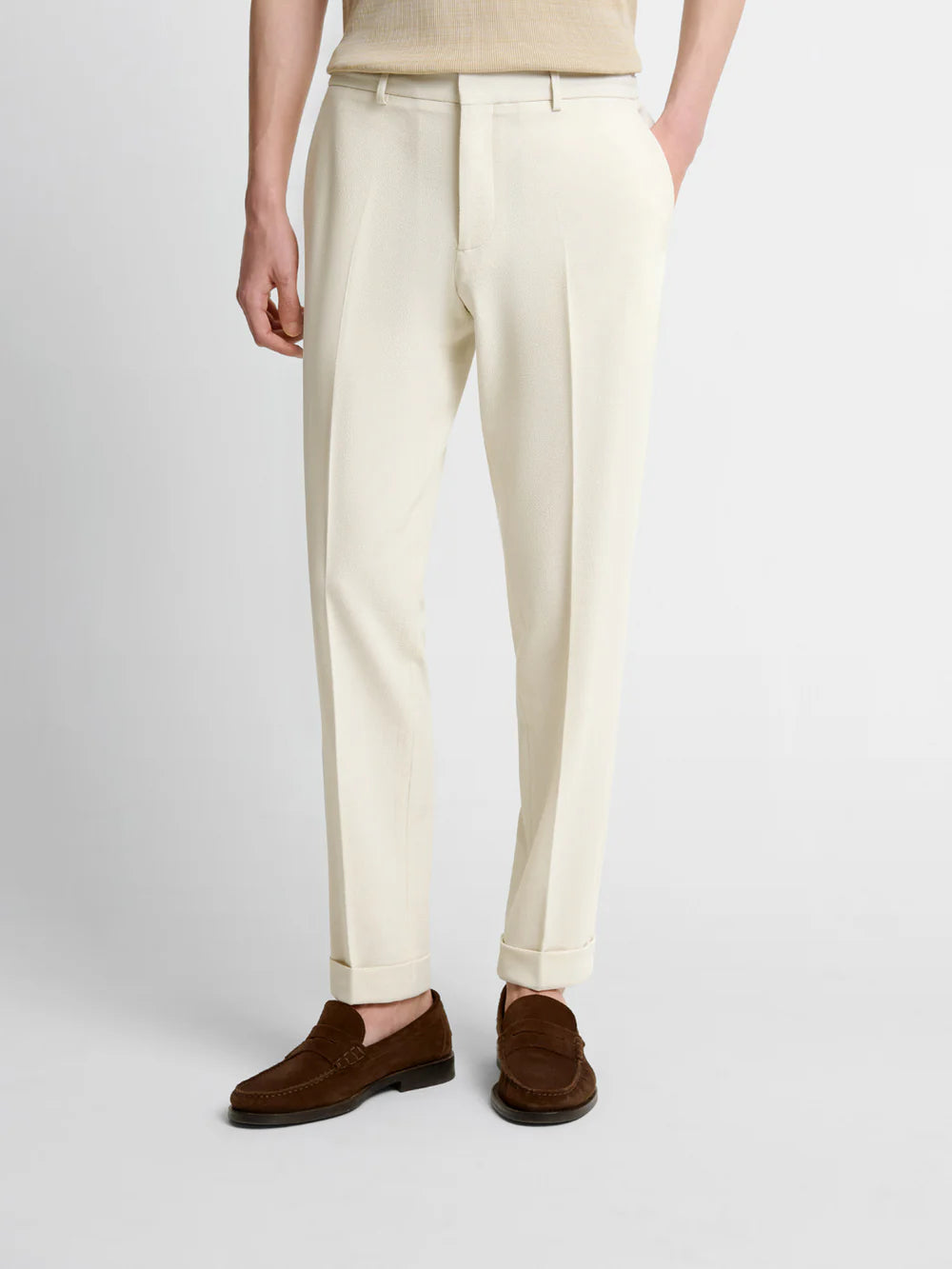 Costume 2 pièces slim bistretch blanc neige
