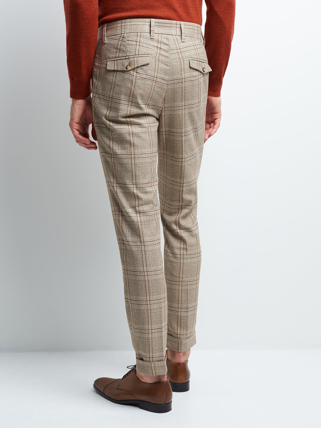Pantalon en poly-viscose carreaux - DEVRED 1902