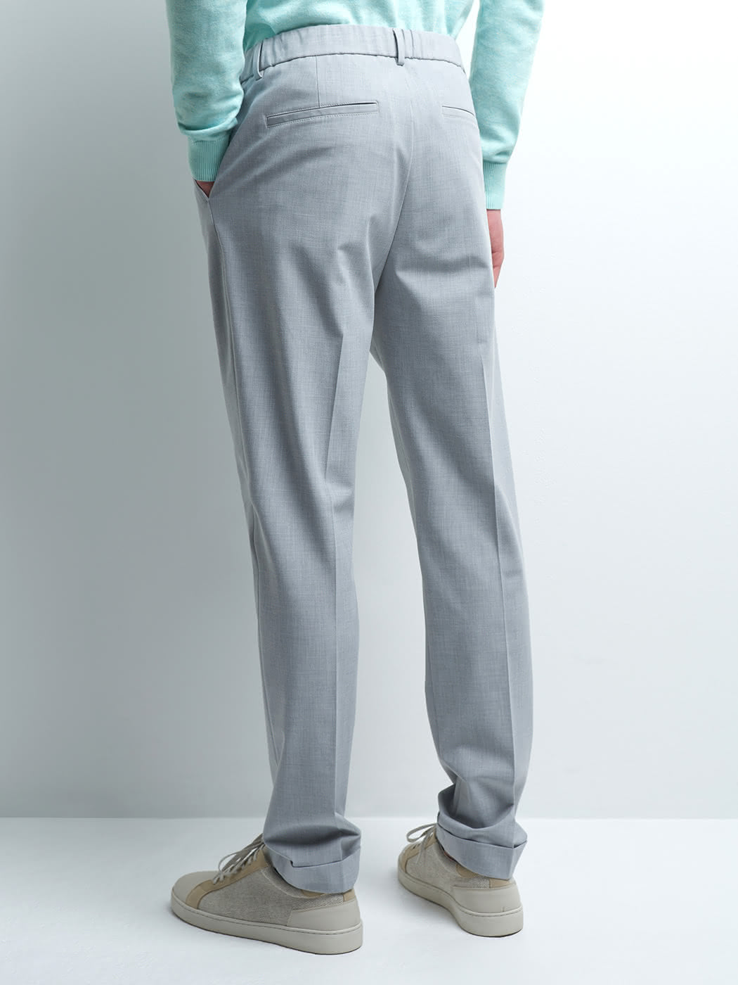 Pantalon en poly-viscose uni - DEVRED 1902