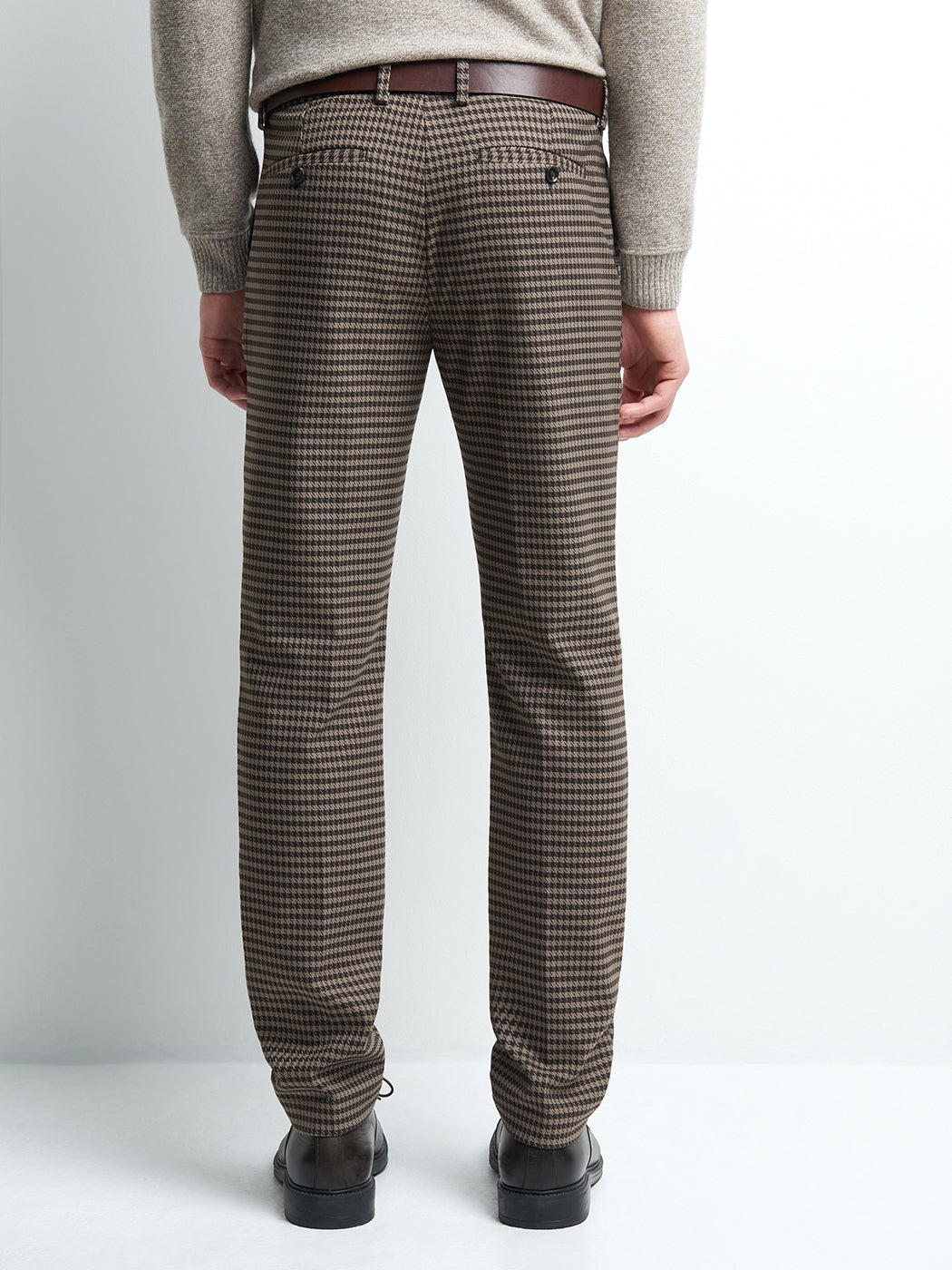Pantalon en poly-viscose pied de poule - DEVRED 1902