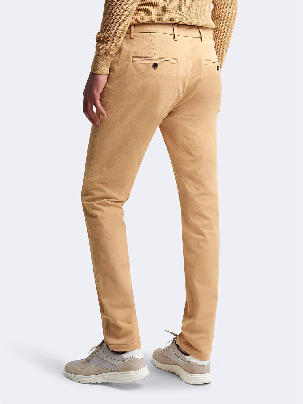 Chino slim en coton élasthane uni - DEVRED 1902