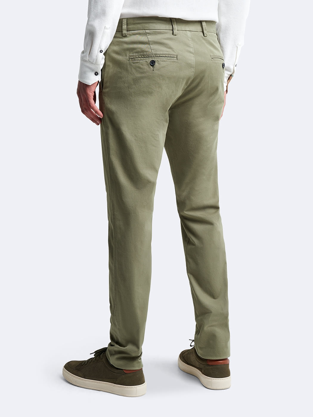 Chino slim en coton élasthane uni - DEVRED 1902