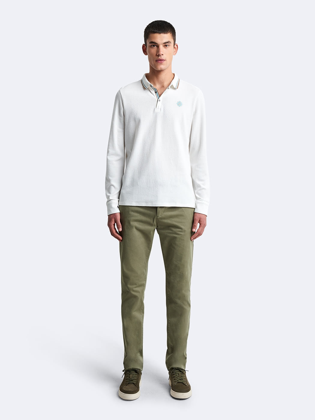 Chino slim en coton élasthane uni - DEVRED 1902