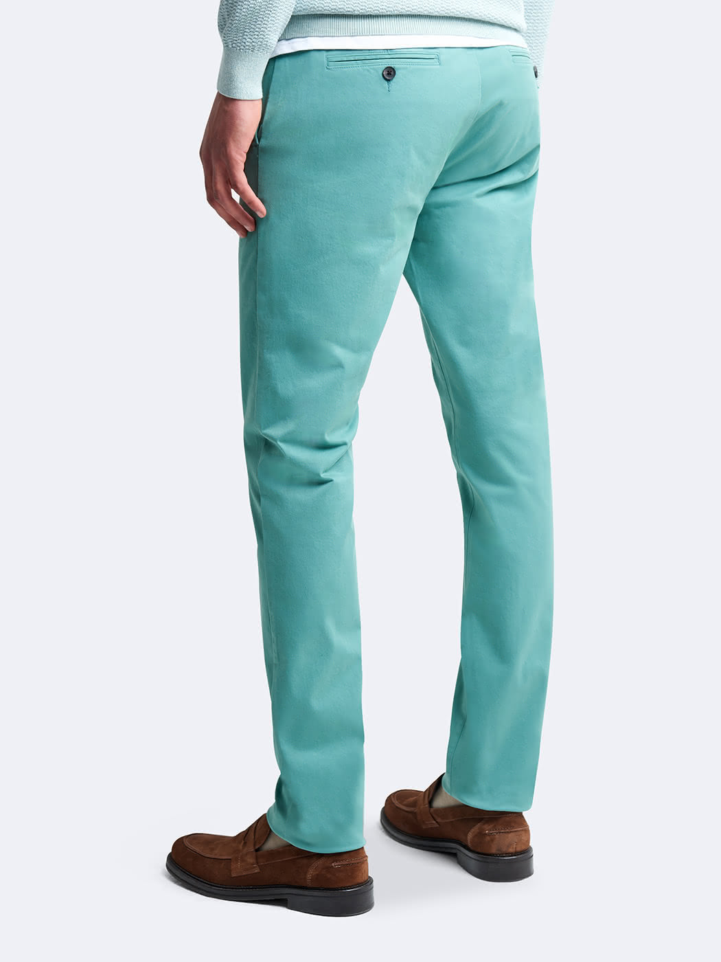 Chino slim en coton élasthane uni - DEVRED 1902