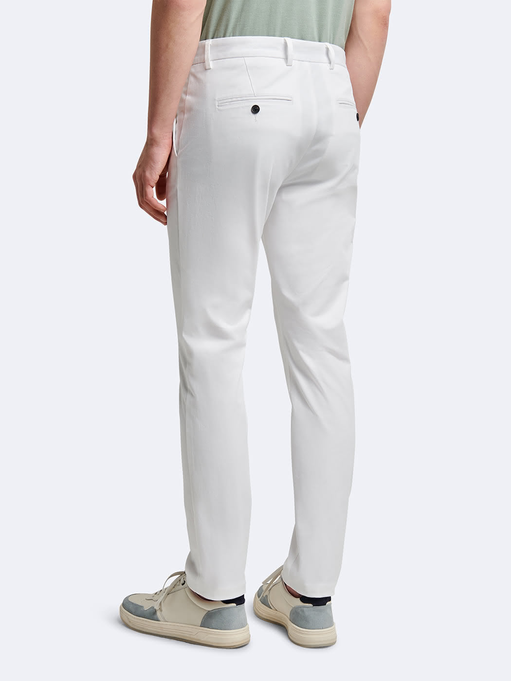 Chino slim en coton élasthane uni - DEVRED 1902