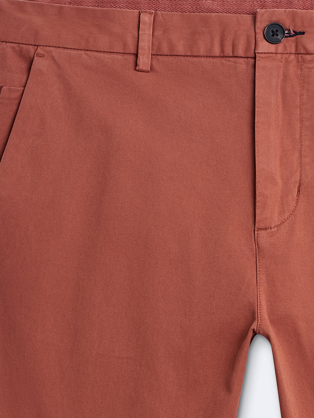 Chino slim en coton élasthane uni - DEVRED 1902