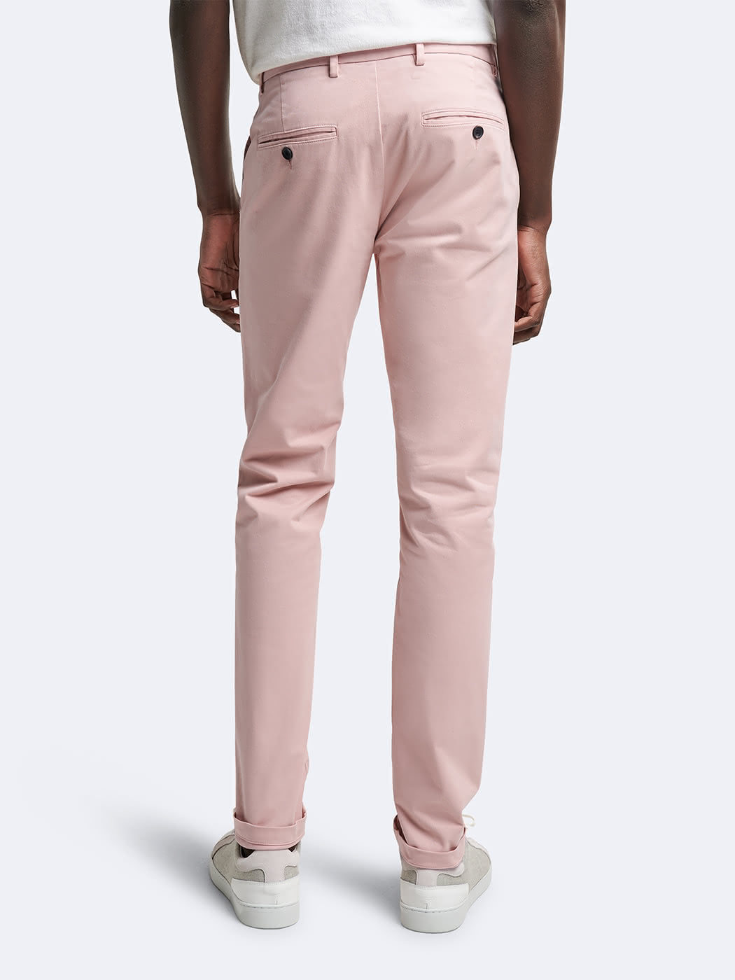 Chino slim en coton élasthane uni - DEVRED 1902