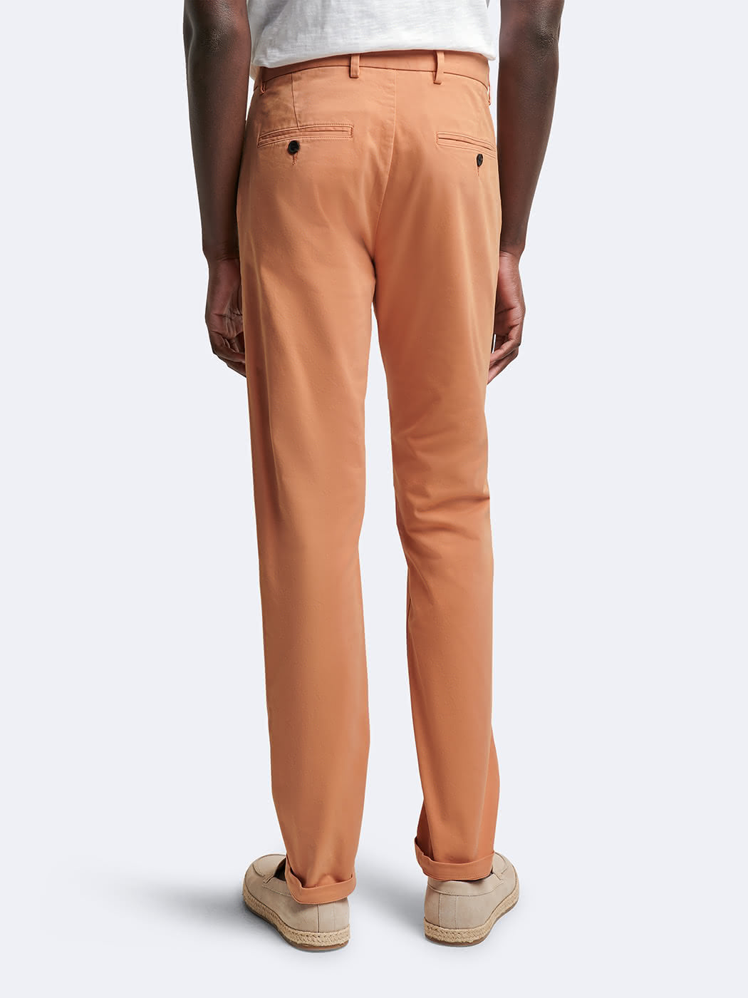 Chino slim en coton élasthane uni - DEVRED 1902