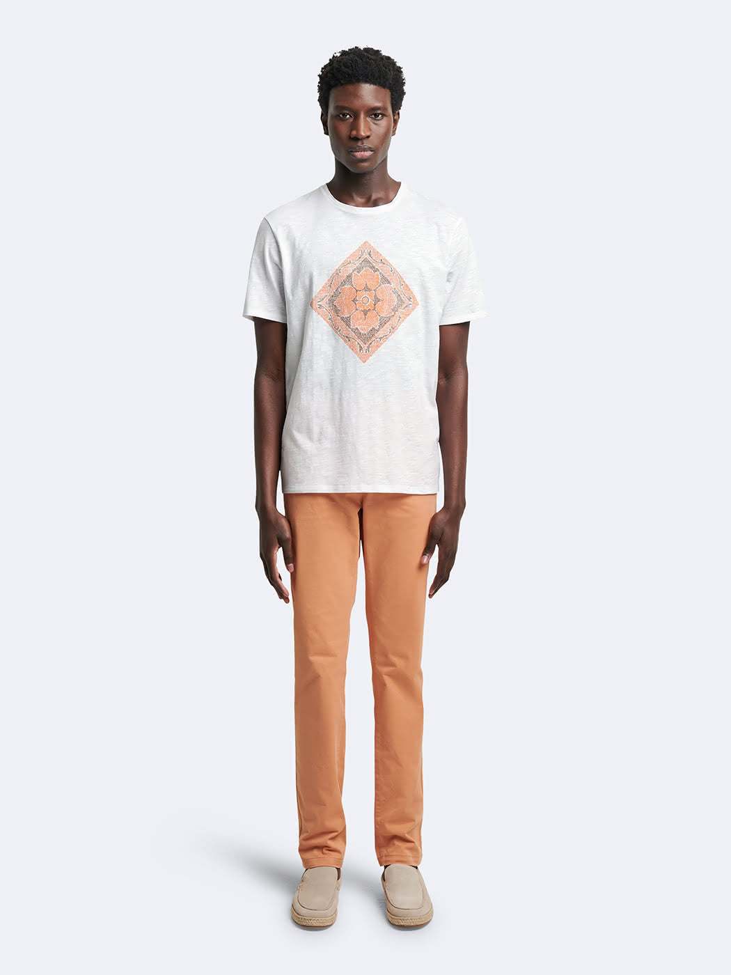 Chino slim en coton élasthane uni - DEVRED 1902